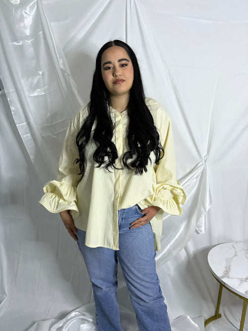 Chemise rayé jaune